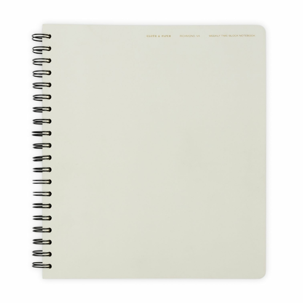 Cloth and Paper Time Block Notebook - Brand New 35